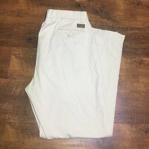 Dockers Cream Paige Flat Front Relaxed Fit Pants